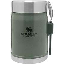 Stanley Classic Legendary Food Jar 0.4L Hammertone Green with Spork  BPA... - $51.29