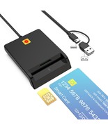 CAC Card Reader Military USB SIM Card Reader 2 in 2 Smart Card Reader DO... - £27.48 GBP