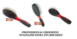 Paw Professional Groomer Pin BRUSH-Stainless Steel Pet Grooming Dog CAT-3 Sizes - £10.41 GBP+