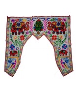 Animal Temple Door Toran embroider tribal door décor valance boho tapest... - $36.62