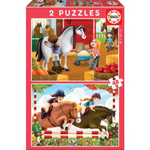 Educa Puzzle Collection 2 sets with 48pcs - Horses - £30.35 GBP