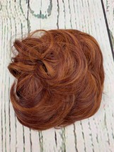 Hair Bun Extensions Messy Synthetic Hairpiece Easy Bun Hair Red Brown Light - £11.39 GBP