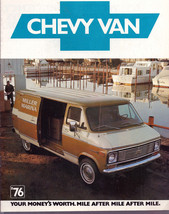 1976 Chevy Vans Brochure - $1.50