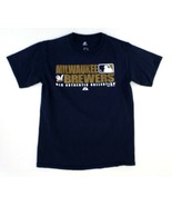 Majestic Men&#39;s T-Shirt M Medium Milwaukee Brewers MLB Authentic Collecti... - $11.78