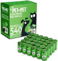 Poop Bags for Dogs 540 Counts, 38% Plant Based &amp; 62% PE Dog Poop Bags Rolls, Uns - £16.99 GBP