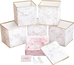 Storage Cubes Organizer Bins From Damahome - 11&quot; Foldable, Pack (Marble). - $37.97