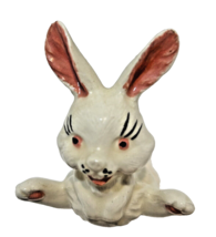 Vintage Hand Painted Anthropomorphic Ceramic Easter Bunny Cottontail Fig... - £11.85 GBP