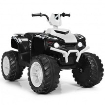 12V Kids Ride on ATV with LED Lights and Treaded Tires and LED lights-Wh... - £205.83 GBP