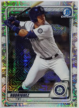  Julio Rodriguez Rookie Mega Refractor Mojo 2020 Bowman Chrome #BCP-19 J-ROD! - £55.02 GBP