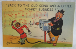 Comics Postcard #485 Eric Ericson Back To The Grind &amp; A Little Monkey Business - £2.36 GBP