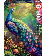 NEW Educa Jigsaw Puzzle Game 1000 Pieces Adults 20262 Peacock Garden - $44.57 CAD
