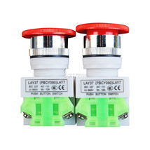 2PCS Emergency Stop Switch Red 600V 1 NC 10A Contacts E-stop Twist Relea... - $15.83