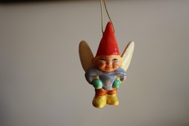 Vintage 1979 Unieboek Wing Gnome Fairy Christmas Ornament Holiday Figurine 2.5&quot; - $11.00