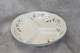  Pfaltzgraff Winterberry Divided Dish 3 Part 11.5&quot; Christmas - £18.00 GBP