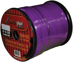 Audiopipe Primary Wire 18-Gauge 500 Foot Spool - Purple - $1,006.30 MXN