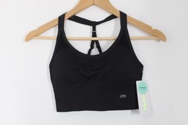 NWT Marika S Black Ella Seamless Racerback Sports Bra - £17.76 GBP