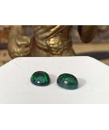 Pair Coober Pedy Djanggawul Black Opal Cabochons 3.42 tcw Spell Box Find... - $526.17 CAD