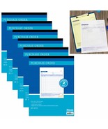 6 Receipt Book Purchase Order Carbonless Duplicate 2 Part 50 Sets Invoic... - £69.91 GBP