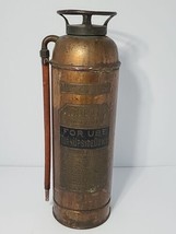 Vintage Antique Harker Queen Copper Brass Fire Extinguisher Empty - $202.83