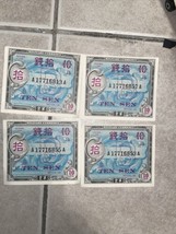 4-1945  Japan 10 SEN (AMC) 4 NOTES Series 100 - £7.88 GBP