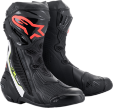 Alpinestars Mens Street Supertech Boots Black/White/Red/Yellow US 11.5 EU 46 - £455.71 GBP