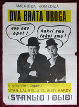 Original Movie Poster Dva brata uboga Brothers Stan Laurel Oliver Hardy Comedy - £22.75 GBP
