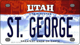 St George Utah Novelty Mini Metal License Plate Tag - $14.95