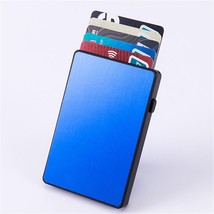 Customized Name Anti-theft Aluminum Single Box Smart Wallet Slim Clutch Pop-up P - £22.01 GBP