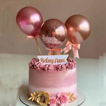 Balloon cake topper baking decoration dessert insert kids birthday party child c - £15.62 GBP