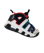 Kids Nike Air More Uptempo PS White Black Blue Red FV0836-100 Shoe Train... - $49.20