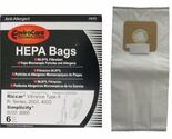 PAPER BAGS-RICCAR,A,6PK,SIMPLICITY,ALLERGEN,UPR. FITS 2000,4000,6000 SER... - $19.81