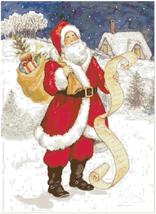 Counted Cross Stitch patterns/ Santa Checking His List/ Santa Claus 23 - £7.18 GBP