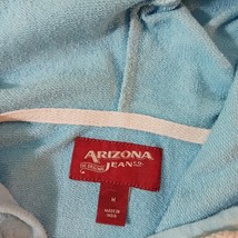 Arizona Original Jeans Men Blue Cotton Blend Drawstring Full Zip Hoodie Jacket M image 5