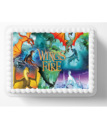 Fire Wings Dragons Tribe Edible Image Birthday Party Themed Edible Cake ... - £11.15 GBP+