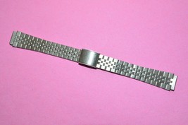 Vintage Stainless Steel Ladies Watch Band 12 mm Ends Adjustable length u... - $12.95