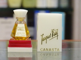 Canasta Jacques Fath Eau de Toilette 3ml Miniature Vintage very rare - $46.00