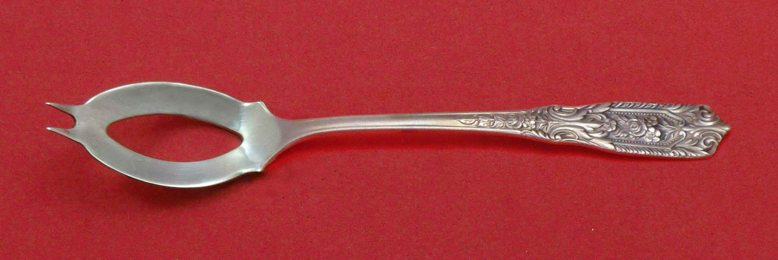 Milburn Rose By Westmorland Sterling Silver Olive Spoon Ideal 5 3/4" Custom - $58.41
