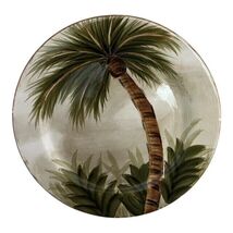 Tabletops Unlimited Lifestyles Kona Hand Painted Palm Tree Salad Plate 8... - €11,60 EUR