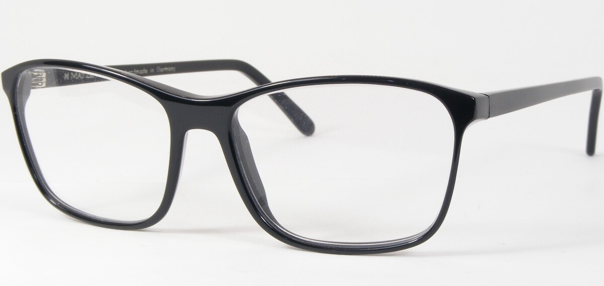 MATZE MARPE Tina Blk Noir Unique Rare Lunettes 52-17-140mm Allemagne - $115.76
