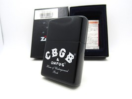 Cbgb &amp; Omfug Home Of Underground Rock Zippo Black 2008 Mib Rare - £81.80 GBP