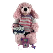 Build A Bear Pink French Poodle Dog with Music Player Earphones Plush Cl... - £26.10 GBP