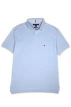 Tommy Hilfiger Mens Ice Blue Mesh Cotton Regular Fit Polo Shirt, Medium ... - $93.81 CAD