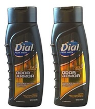 Dial for Men 24 Hour Odor Armor Body Wash 16 Fl Oz Each - Pack of 2 NEW! - £37.58 GBP