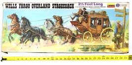 Lindberg Wells Fargo Overland Stagecoach Partially Built 1/16 Model Kit ... - £111.19 GBP