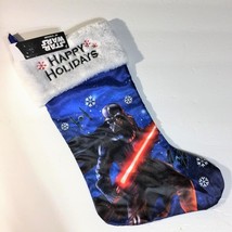 Christmas Stocking Star Wars Darth Vadar 20&quot; Happy Holidays NEW - £13.75 GBP