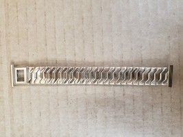 Kreisler Stainless gold fill Stretch link 1970s Vintage Watch Band Nos W74 - $54.89