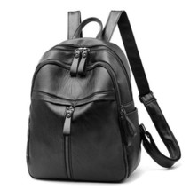 Backpacks PU Fashion Waterproof Travel Bag Casual Zipper Solid Color School Back - £60.10 GBP