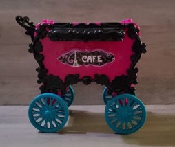 Monster High Cafe Cart Scaris City of Frights Dollhouse Furniture Display Rolls  - £7.51 GBP