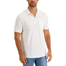 Club Room Men&#39;s Regular-Fit Slub Textured Polo Shirt White-Small - $14.99