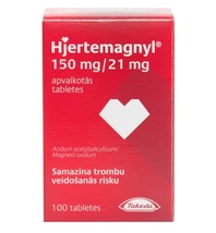 Hjertemagnyl 150 mg, 100 coated tablets - $29.99